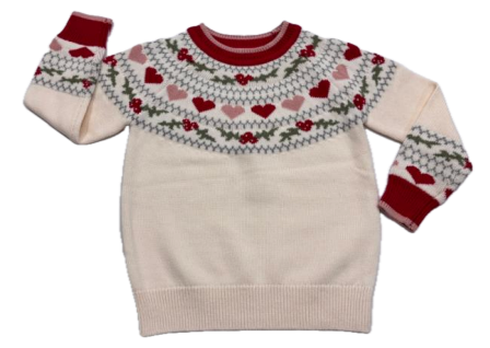 Cindy Xmas Heart Sweater