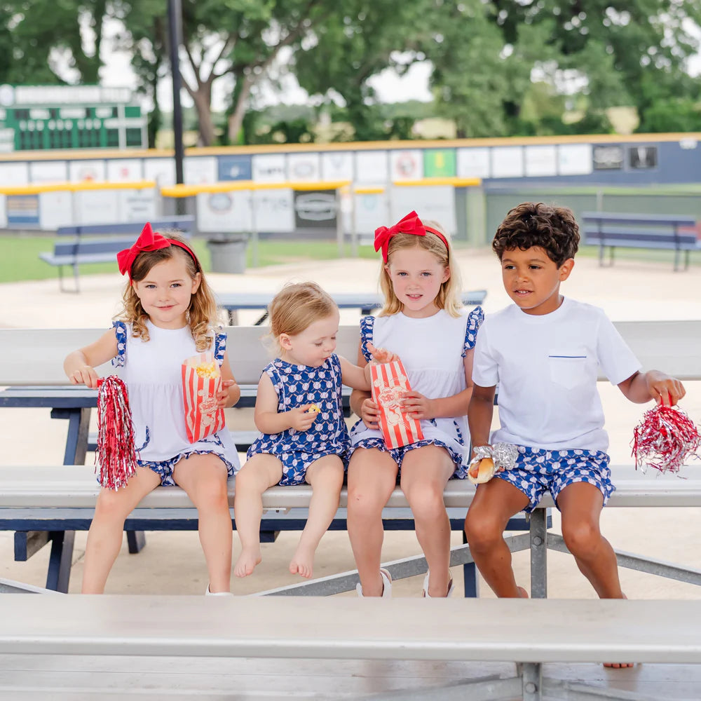 Gentry Girls' Short Set - Up at Bat Baseball