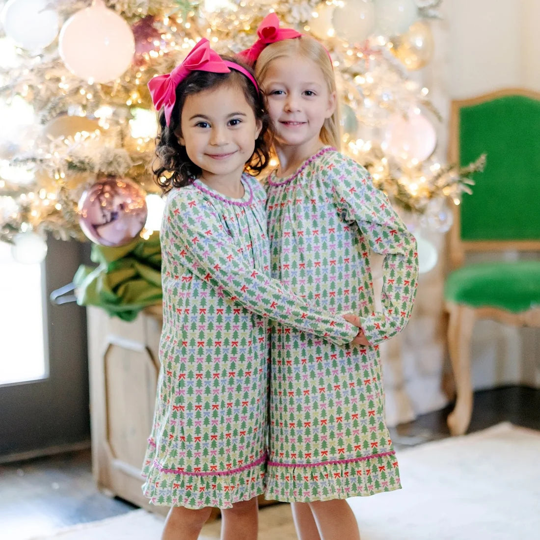 Carlin Girls' Dress - Tree Topper Bows