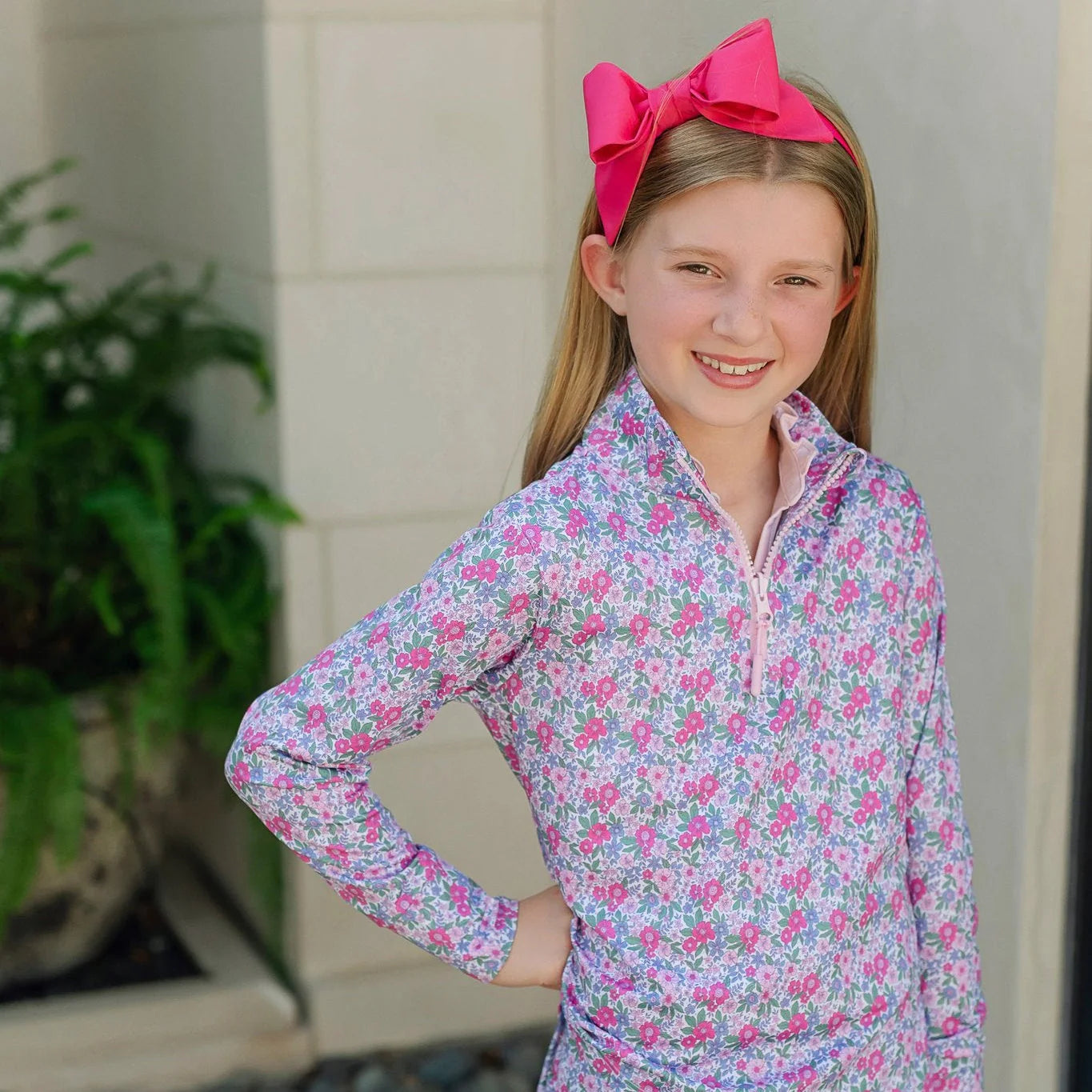 Blair Girls' Performance Pullover - Heirloom Floral