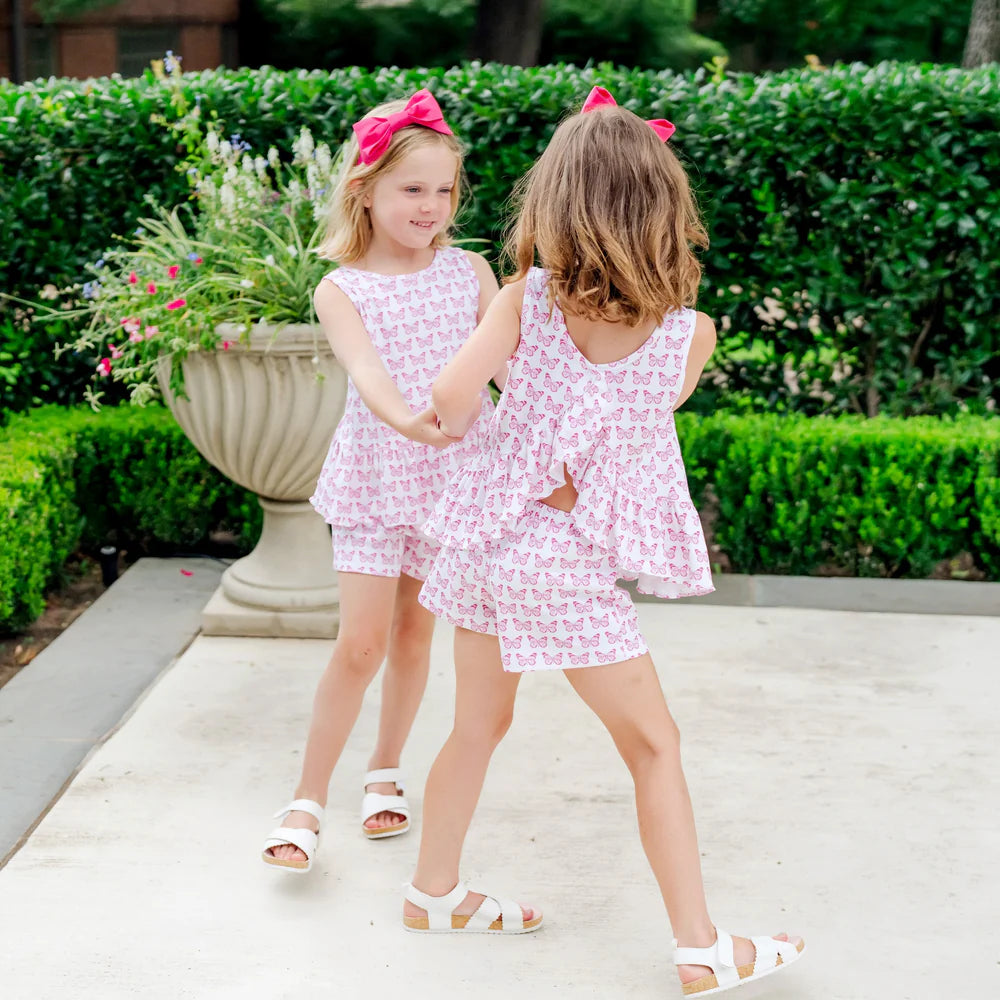 Poppy Girls' Short Set - Cartie Butterflies