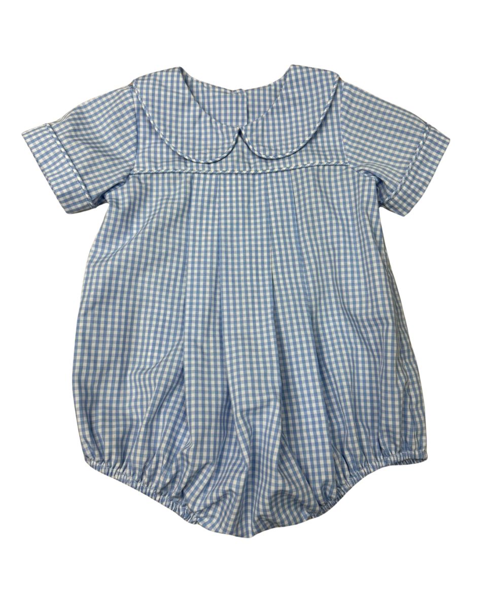 BOYS BLUE SHORT ROMPER BUBBLE