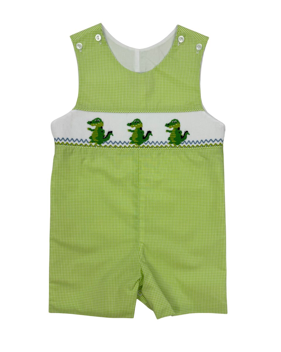 BOYS SMOCKED ALLIGATOR JON JON