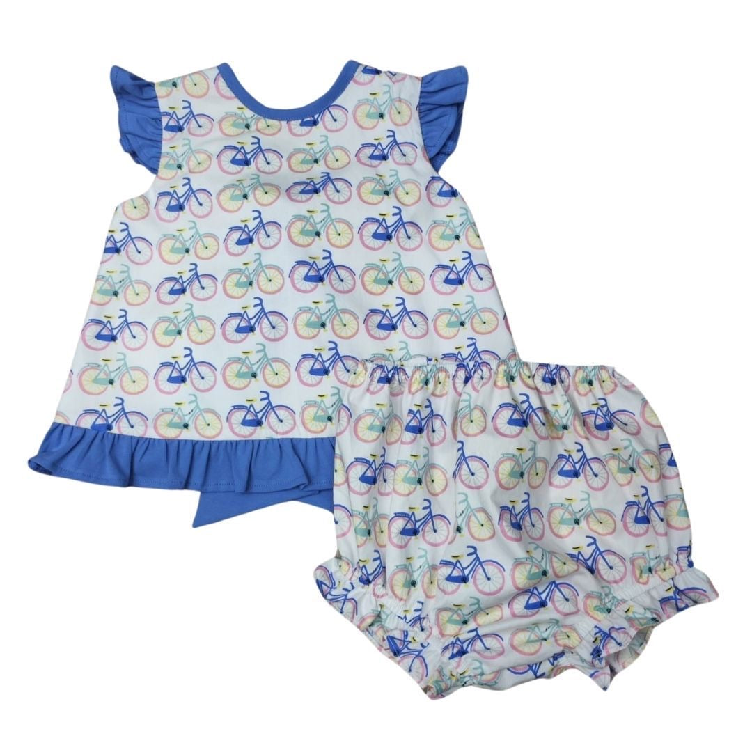 Bicycle for Two Swing Top Bloomer Set