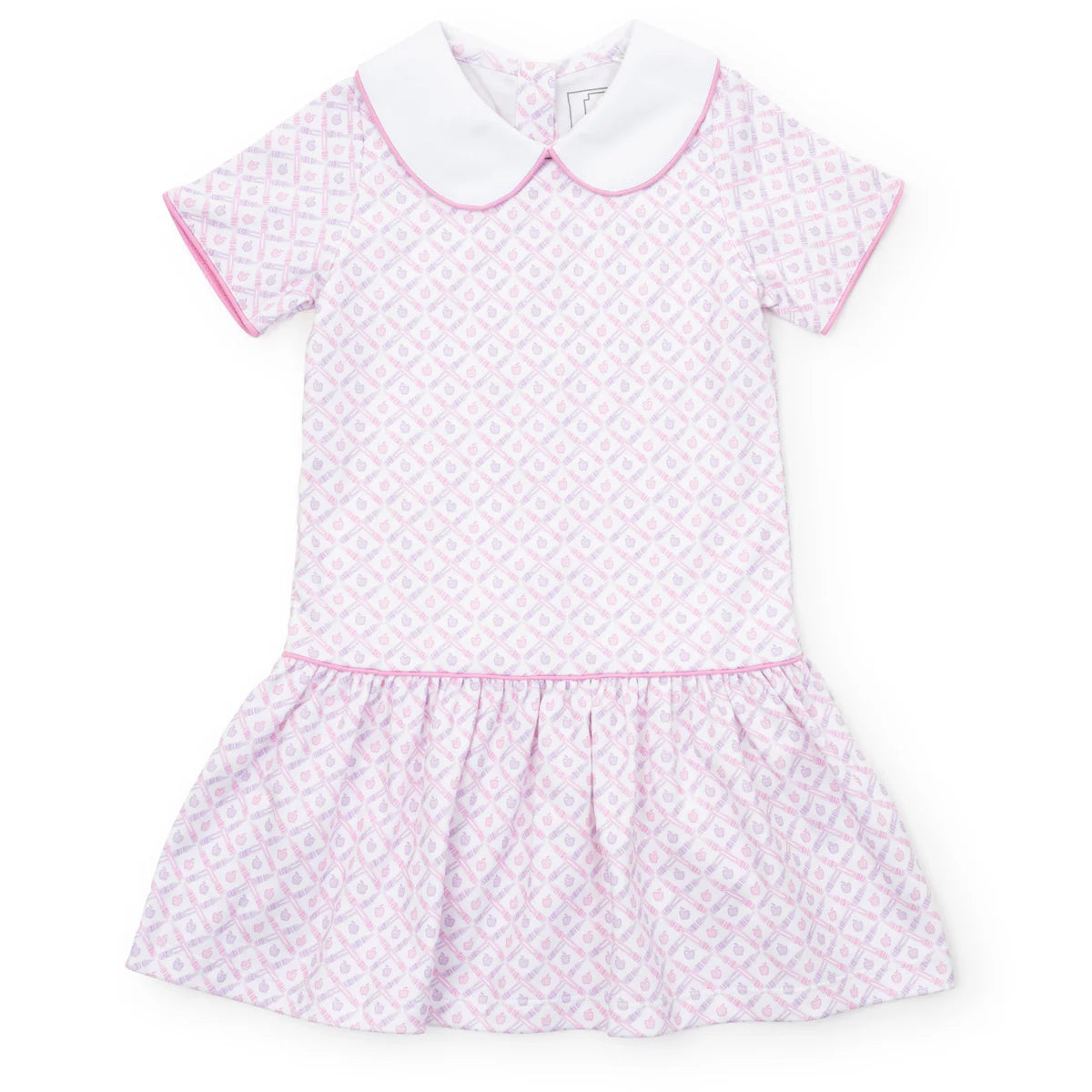 Libby Girls' Dress - School Plaid Pink