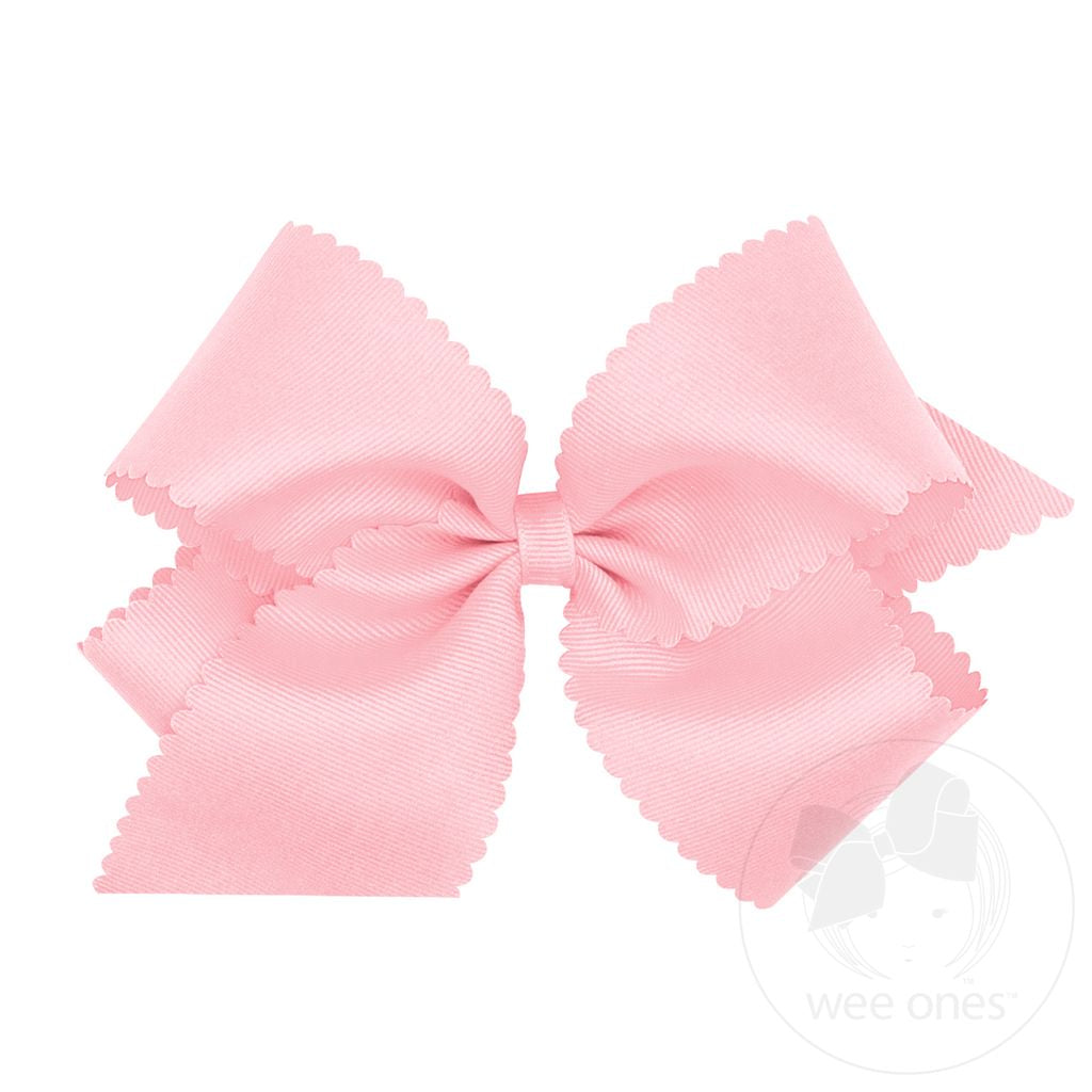 King Grosgrain Scallop Edge - Light Pink