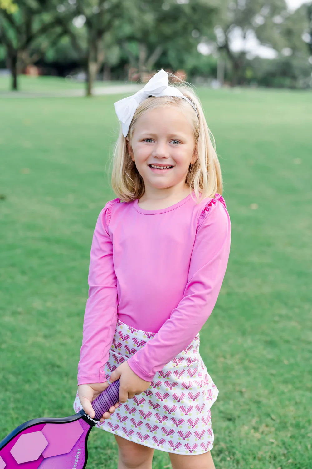 Margot Tiered Skirt - Pickleball Pink