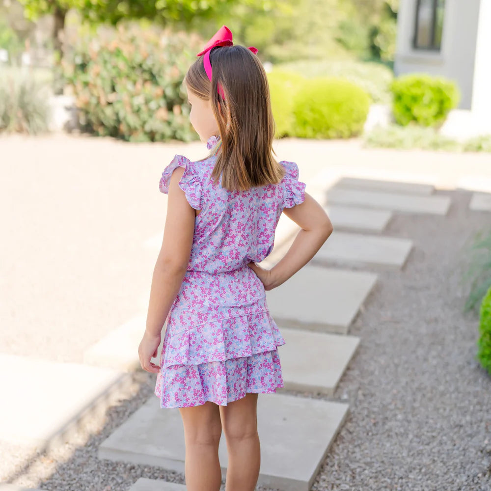Margot Girls' Performance Skirt by LH Sport Preppy Petals