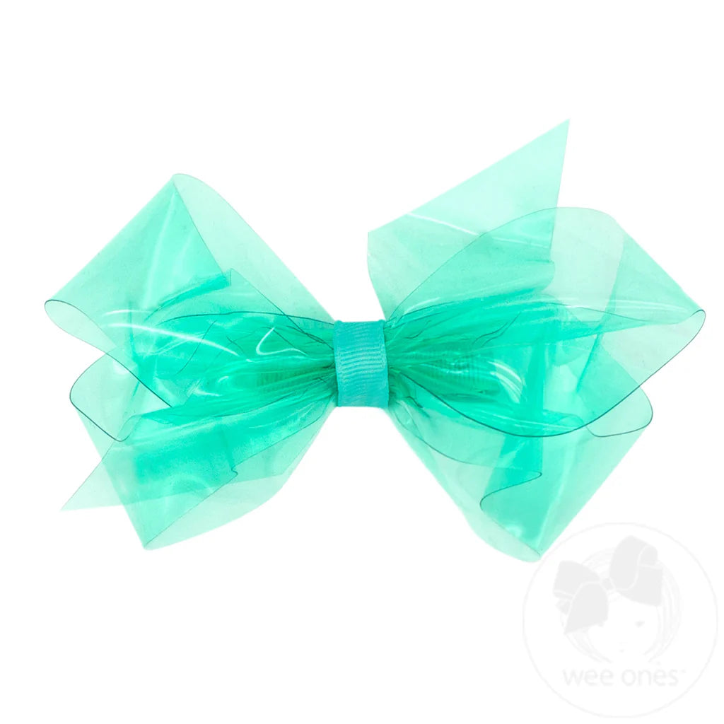 Medium Splish Splash Vinyl Bow - Tropic