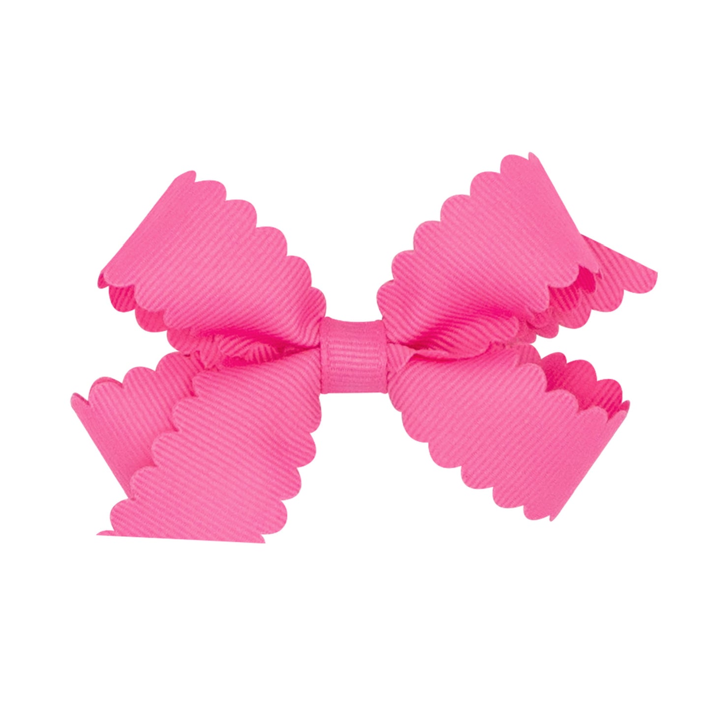 Mini Scallop Edge Grosgrain - Hot Pink