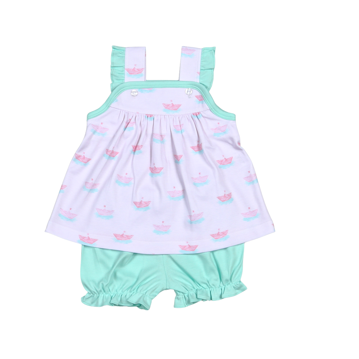 Paper Boats Pink Bloomer Set