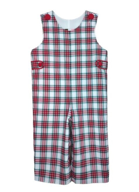 Red Plaid Boys Longall