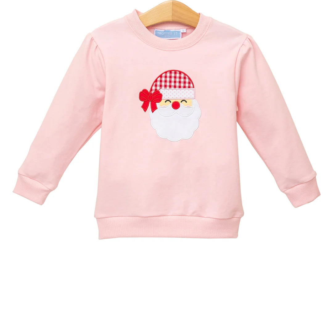French Terry Pullover - Santa (Light Pink)