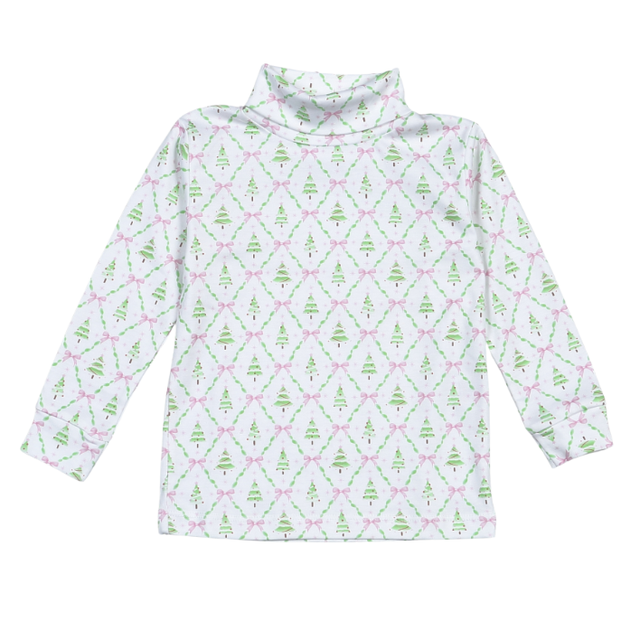 Holly Night Pima Turtleneck - Pink