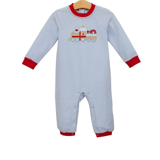 Gingerbread Train Romper