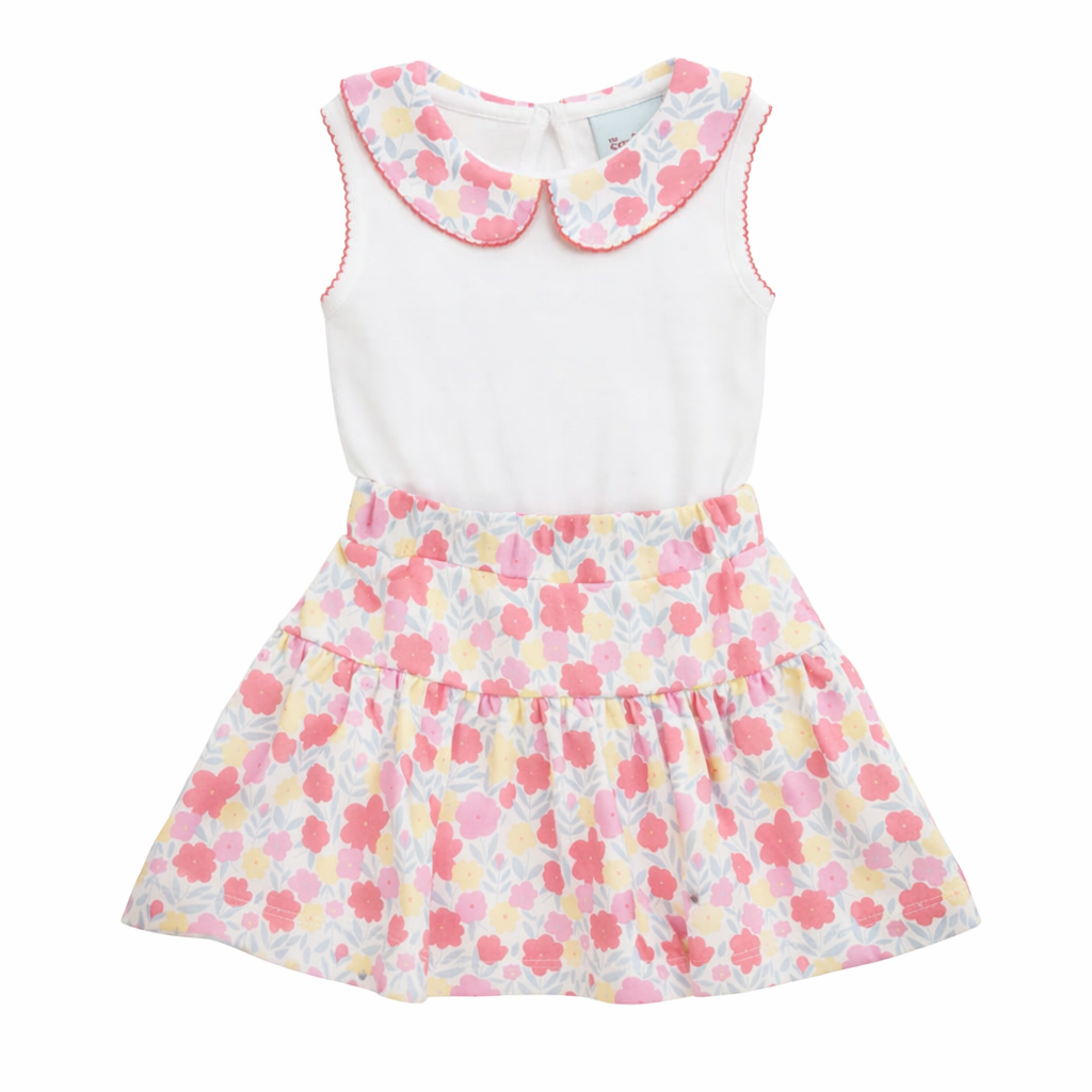 Spring Floral Skort Set