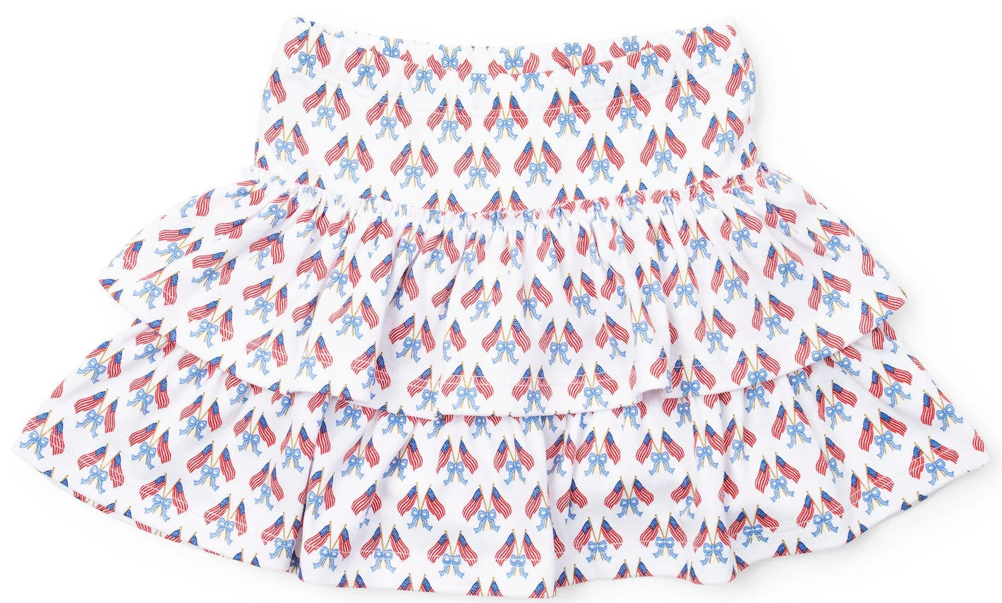 Maggie Girls' Tiered Skirt - Stars, Stripes and Bows
