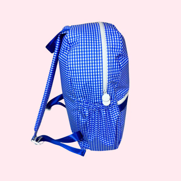 Wipeable Electric Blue Medium Backpack w/ Pockets
