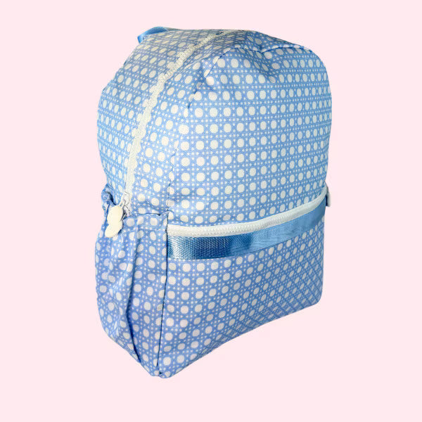 Wipeable Baby Blue Medium Backpack w/ Pockets