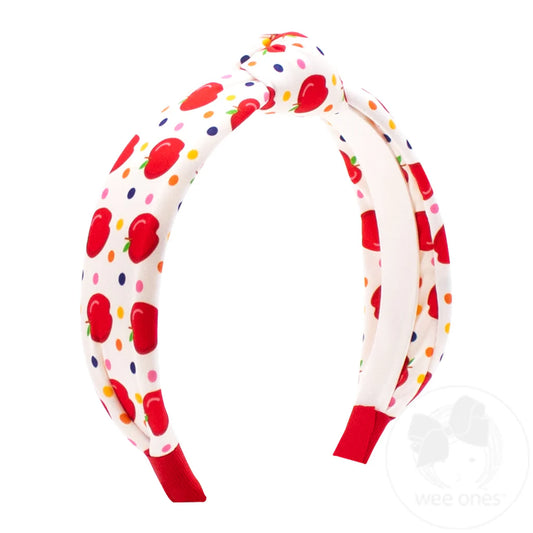 Back to School Printed Knot Headband