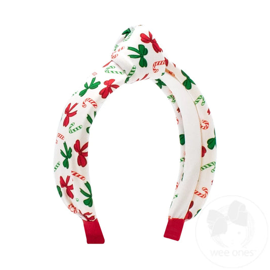 Christmas Printed Knot Headband