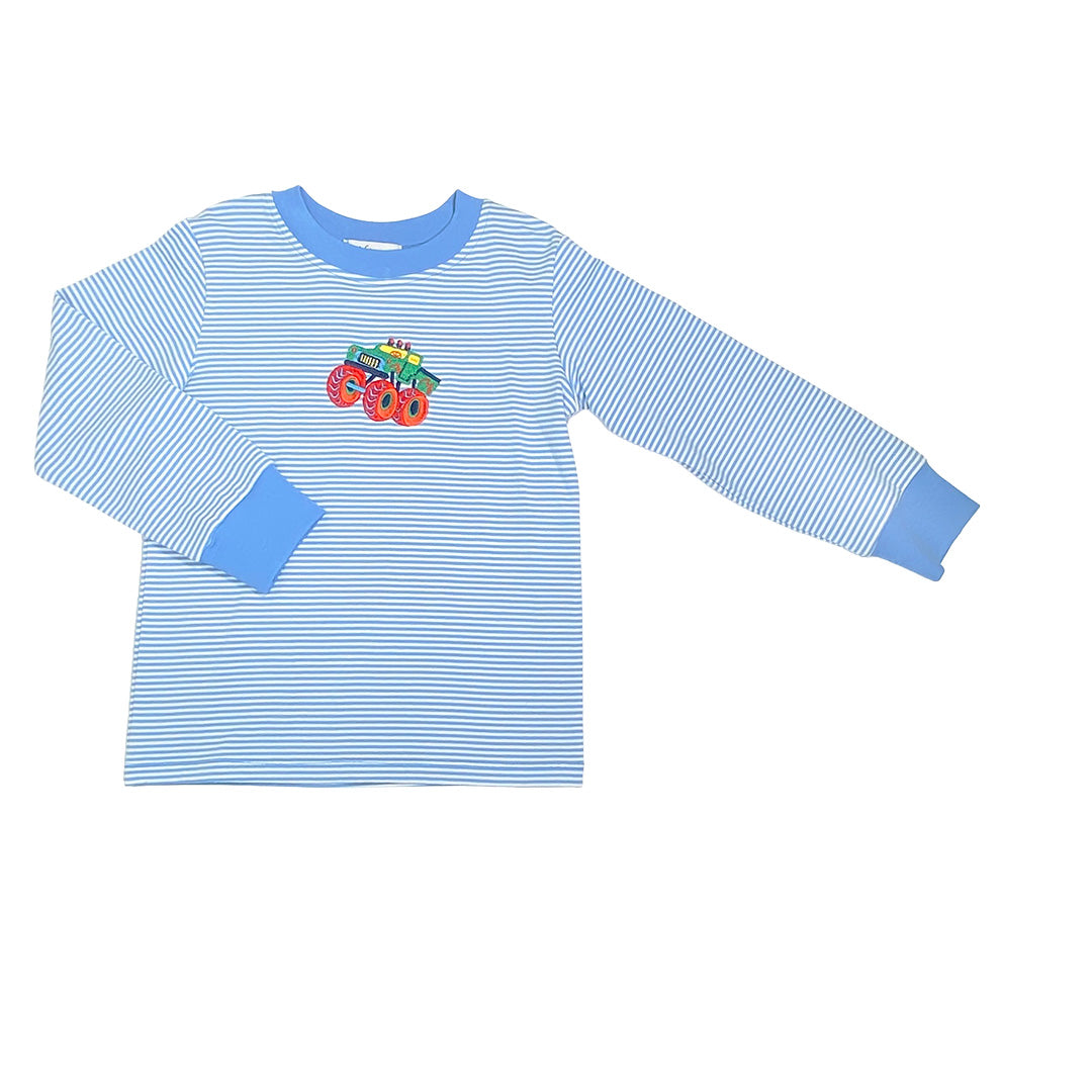 Monster Truck Applique Boy's Shirt