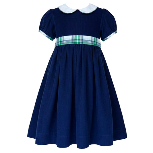 Navy Corduroy Dress