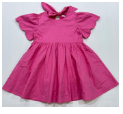 Amber Pink Scallop Sleeveless Dress