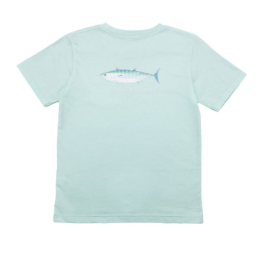 Atlantic Bonito Graphic SS Graphic Shirt - Aqua Color