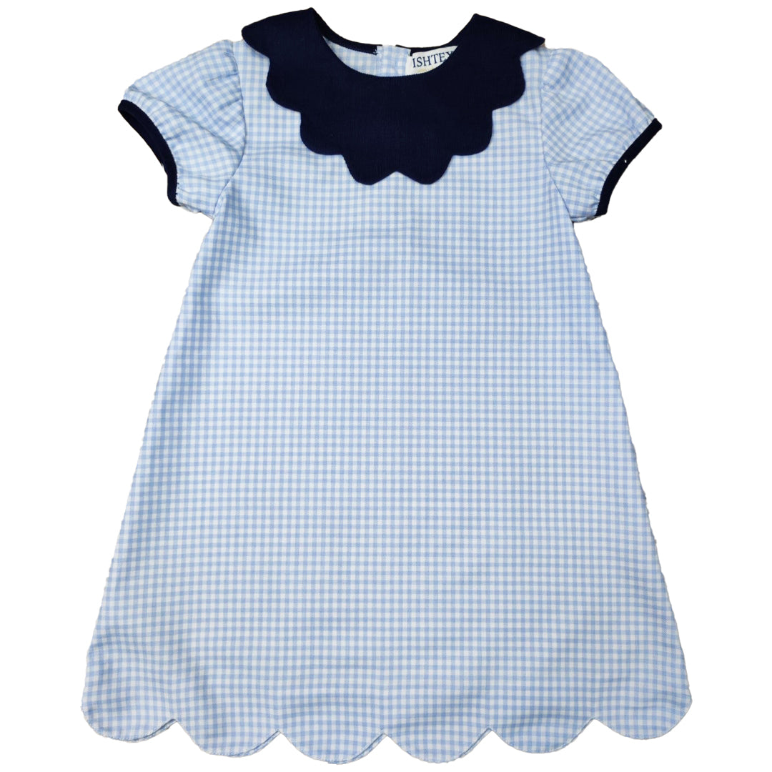 Blue Plaid Dress