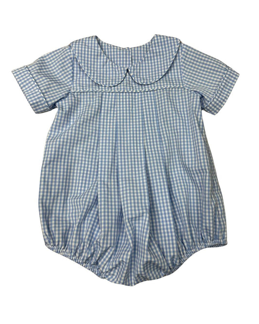 BOYS BLUE SHORT ROMPER BUBBLE