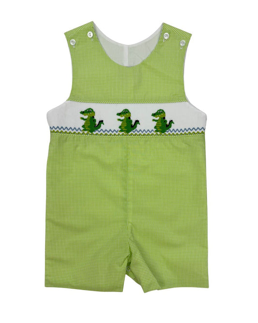BOYS SMOCKED ALLIGATOR JON JON