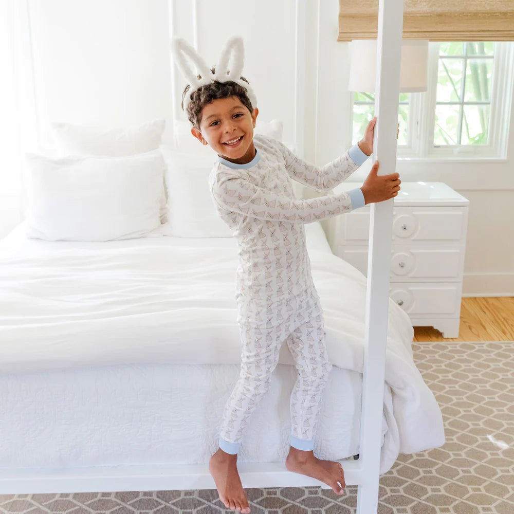 Grayson Boys' Pajama Pant Set - Easter Bunnies Blue