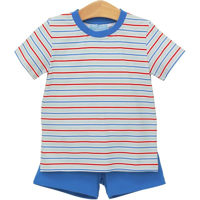 Drew Short Set - Patriotic Stripe