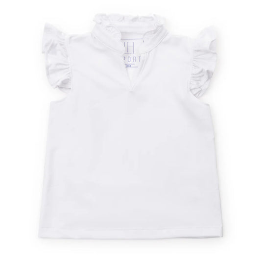 Ellie Girls' Sleeveless Performance Top by LH Sport White