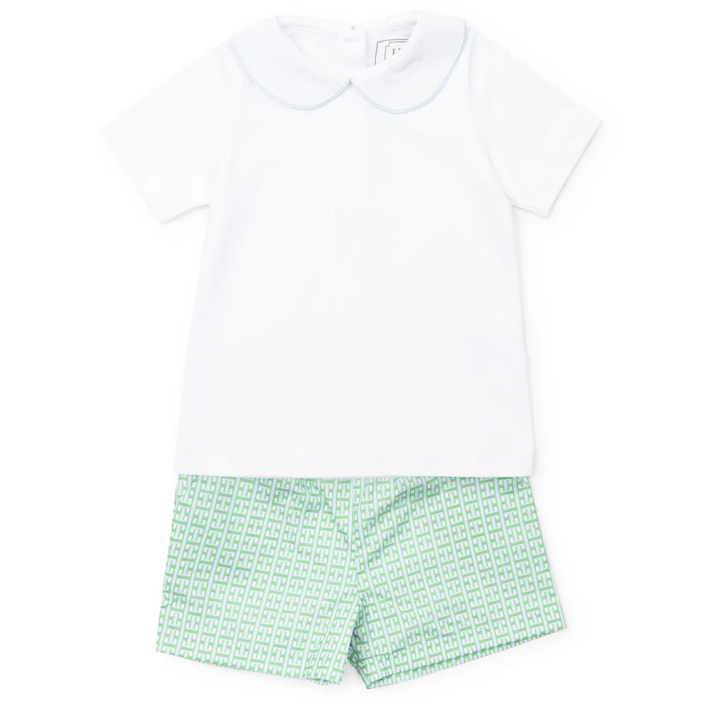 Field Boys' Woven Short Set - Garden Trellis