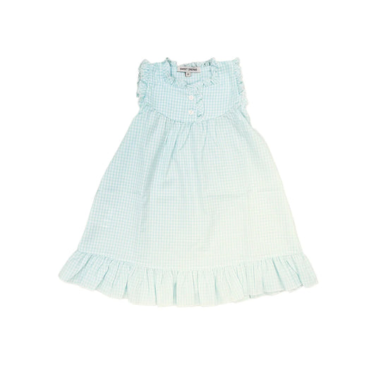 Aqua Gingham Gown