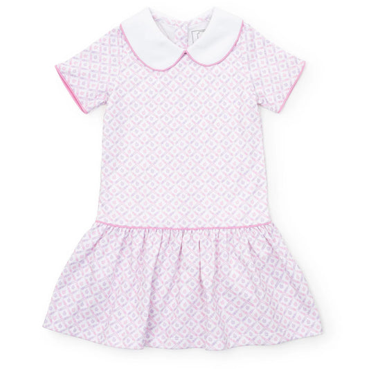 Libby Girls' Dress - School Plaid Pink