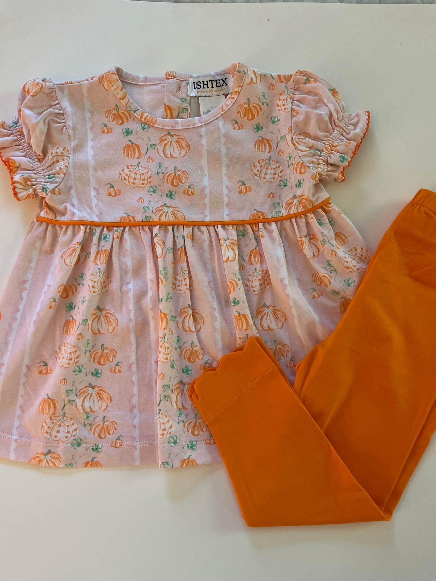 Pumpkin Girl's Leggings Set