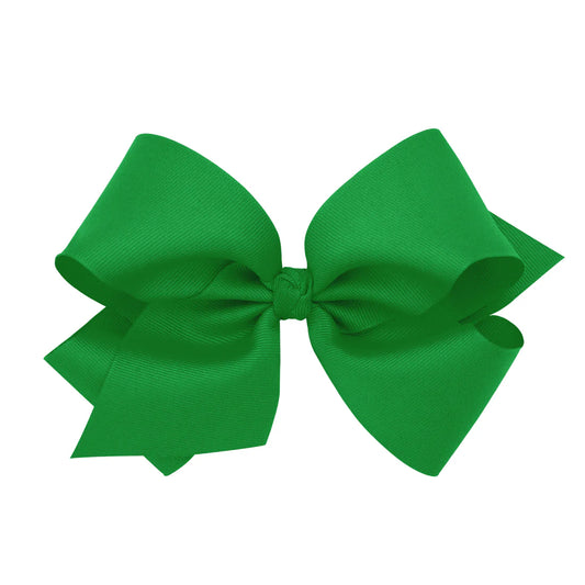King Classic Grosgrain Hair Bow (Knot Wrap) - Green