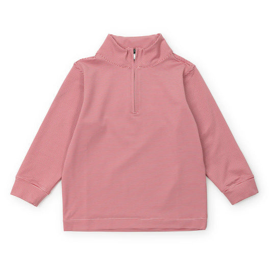 Sam Performance Pullover - Red Stripes