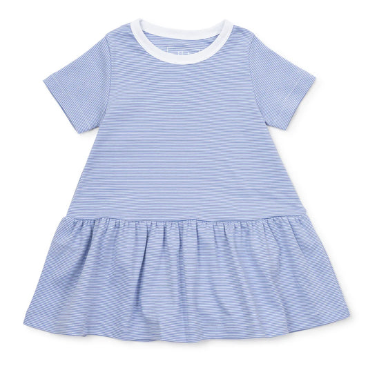 Lottie Girls' Dress Blue Stripes