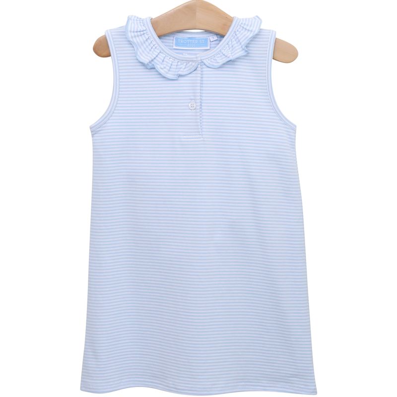 Nora Dress - Light Blue Stripe