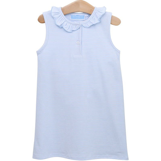 Nora Dress - Light Blue Stripe