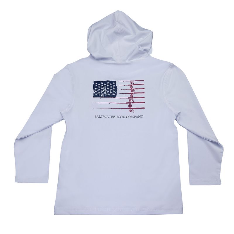 Performance Hoodie - White Flag