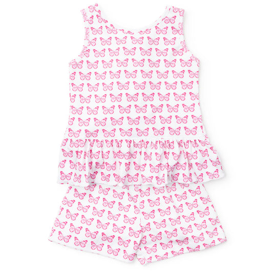 Poppy Girls' Short Set - Cartie Butterflies