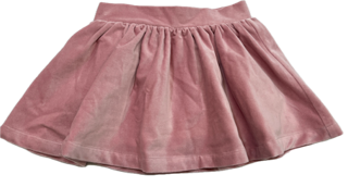 Sofie Pink Velvet Skirt