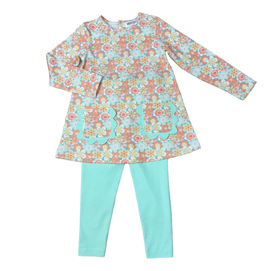 Retro Daisy Leggings Set