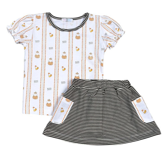 Peek-A-Boo Pima Skort Set