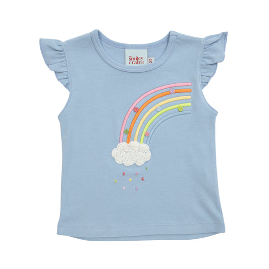 Rainbow Flutter Sleeve Shirt